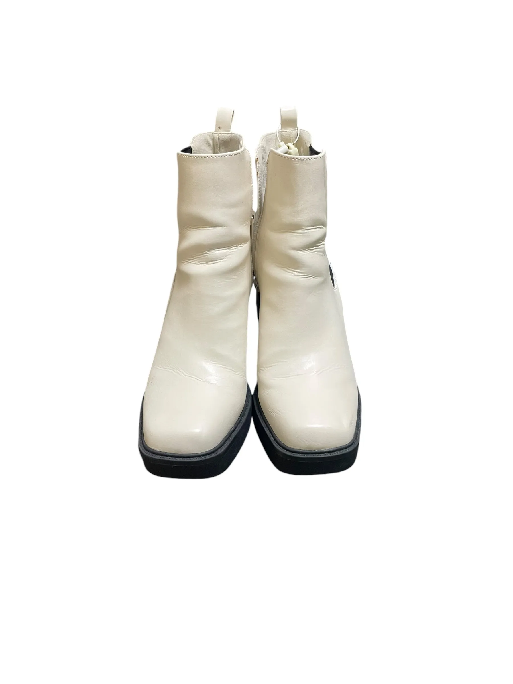 Boots Ankle Heels By Mia In White, Size: 8.5