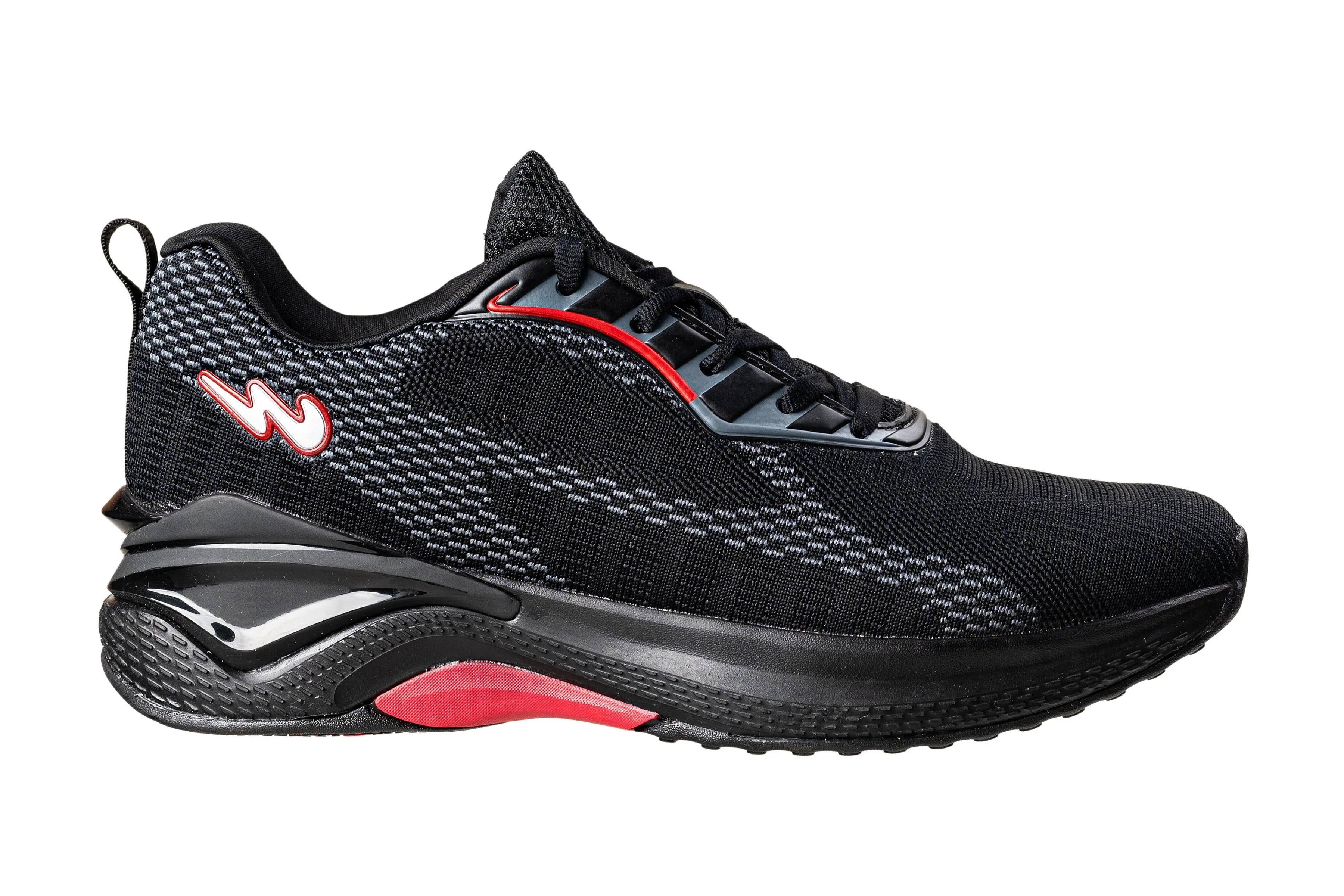 Campus Gents Black / Red Sports Shoe