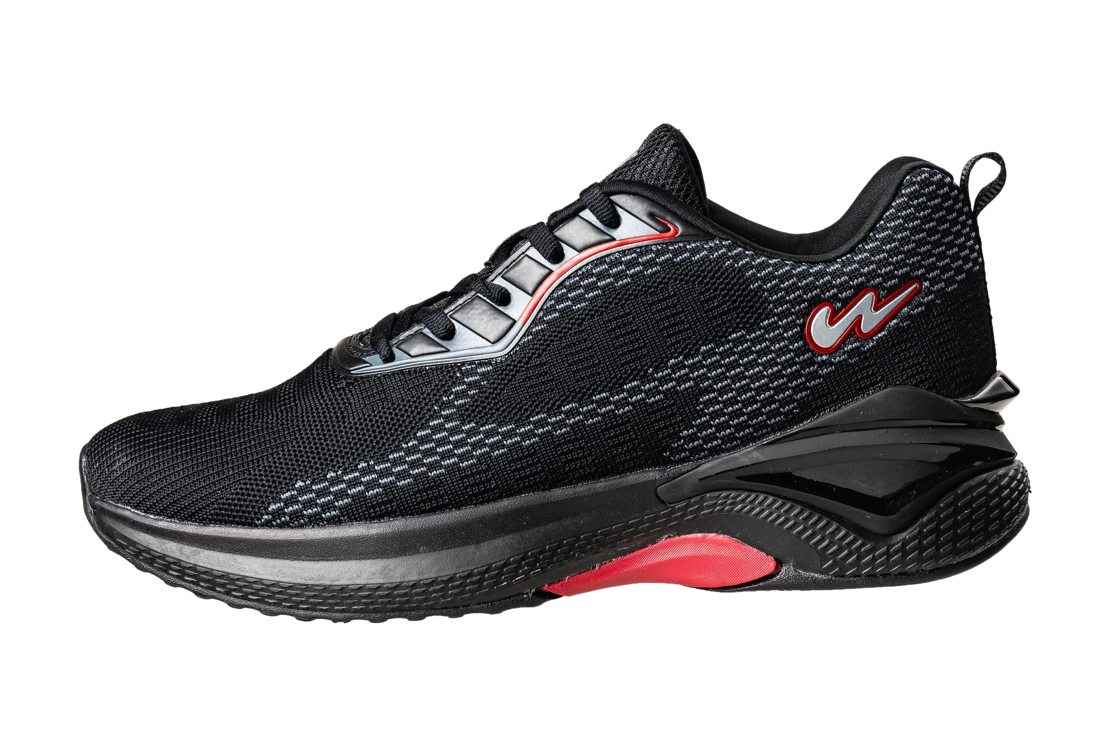 Campus Gents Black / Red Sports Shoe