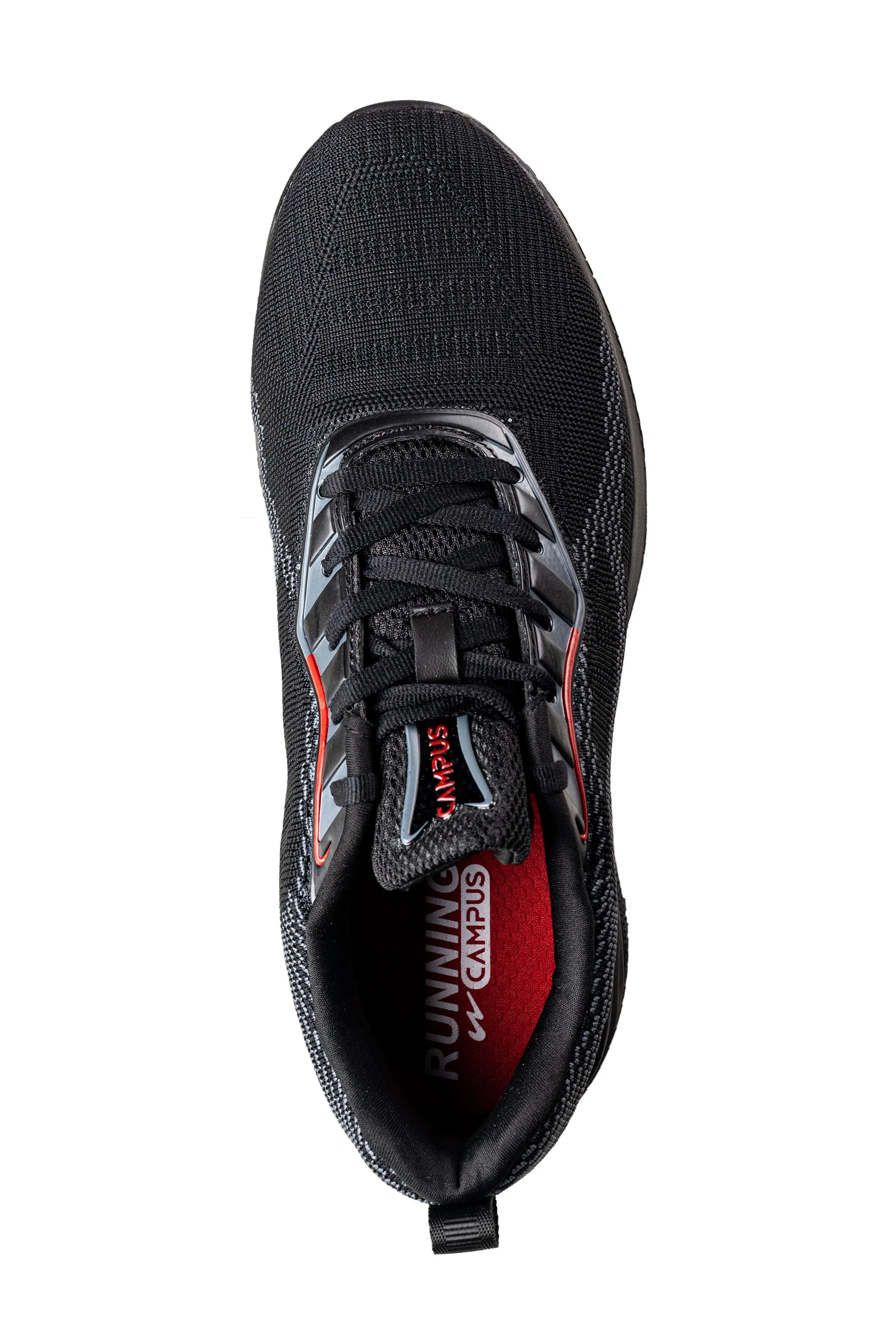 Campus Gents Black / Red Sports Shoe