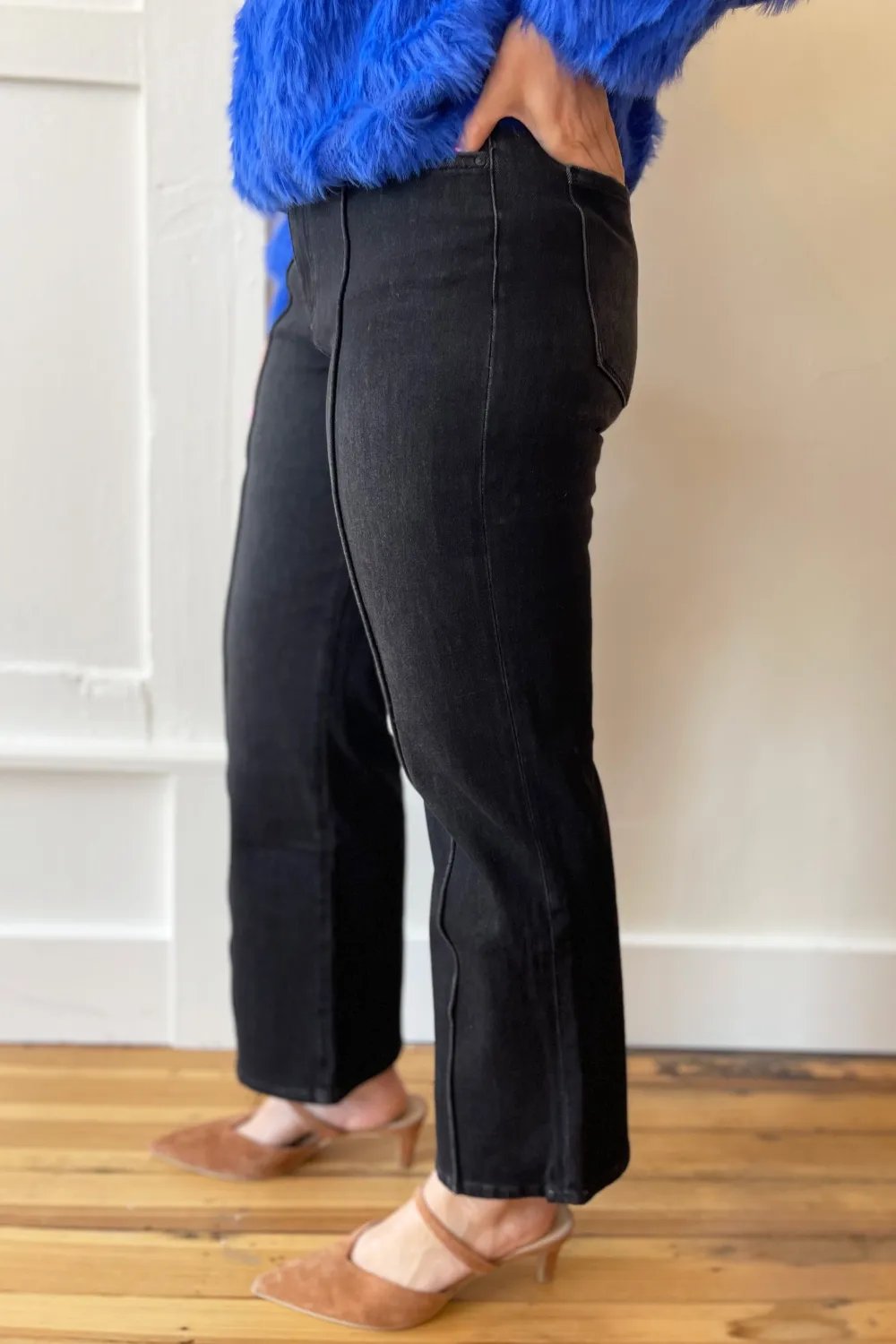 Charlotte HR Flare 5 Pkt Pintuck Front