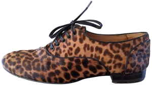Christian Louboutin Foal-Style Calfskin Leopard Men Shoes Sz44