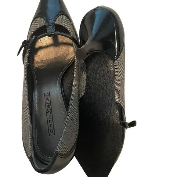 Circa Joan and David CJRIVIERA Pump Black &amp; Brown Plaid 8M
