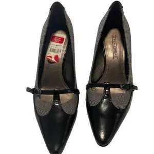 Circa Joan and David CJRIVIERA Pump Black &amp; Brown Plaid 8M
