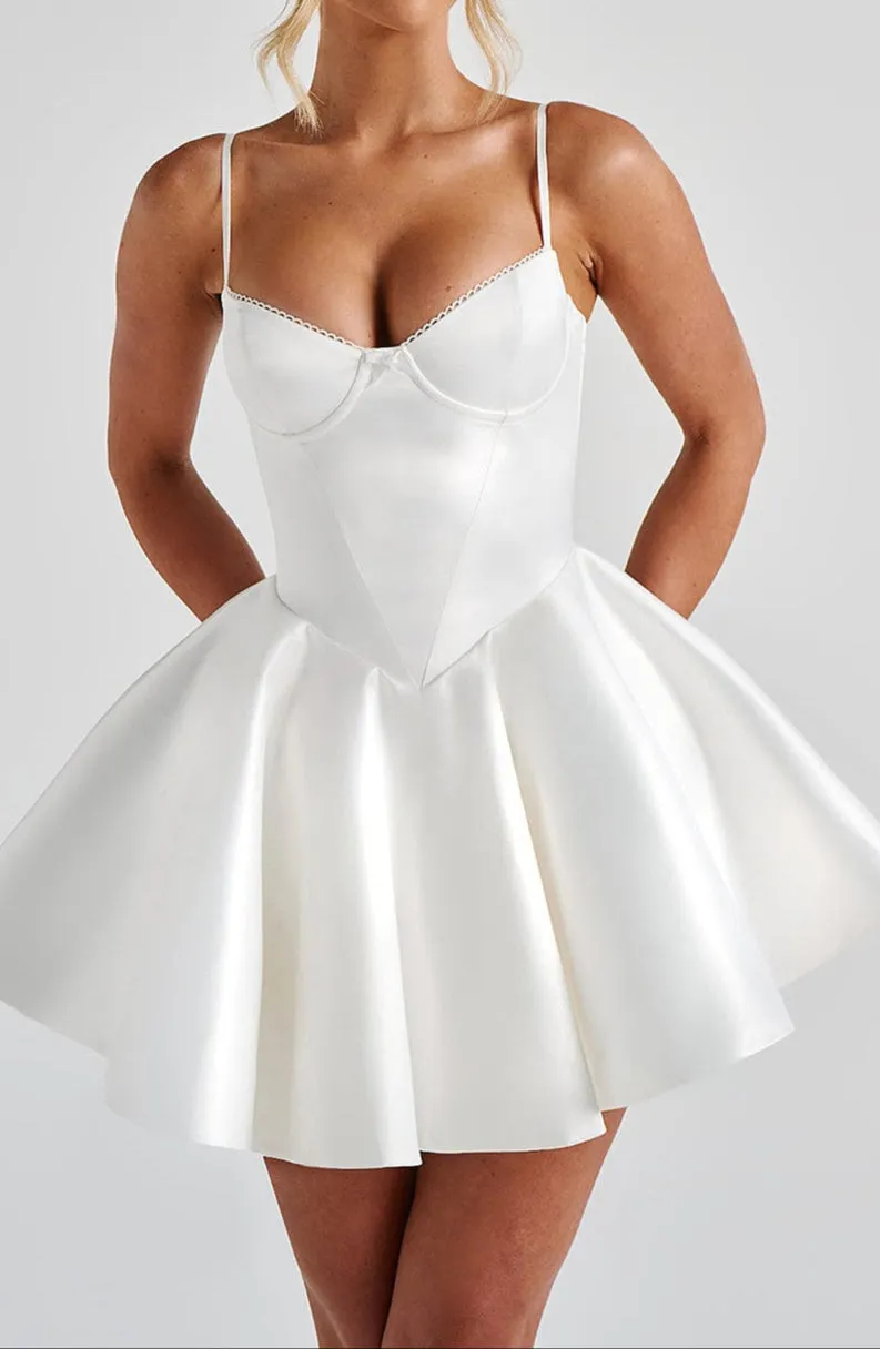 Concetta Mini Dress - Ivory 