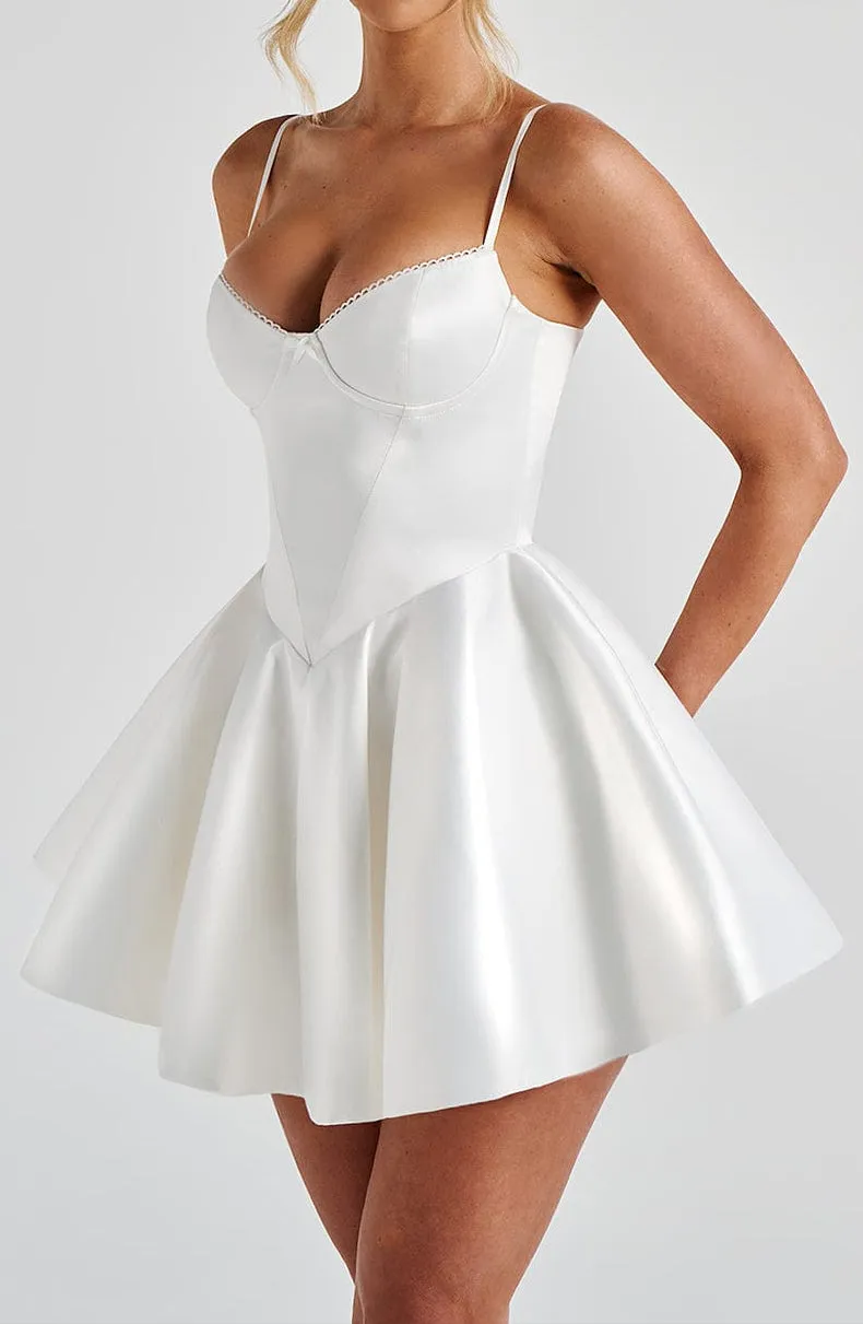 Concetta Mini Dress - Ivory 