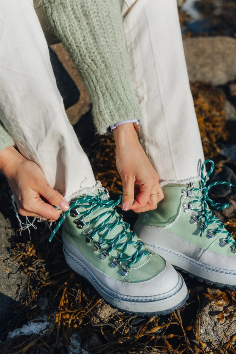 Core Cap - Patent Leather - Light Green - Woman
