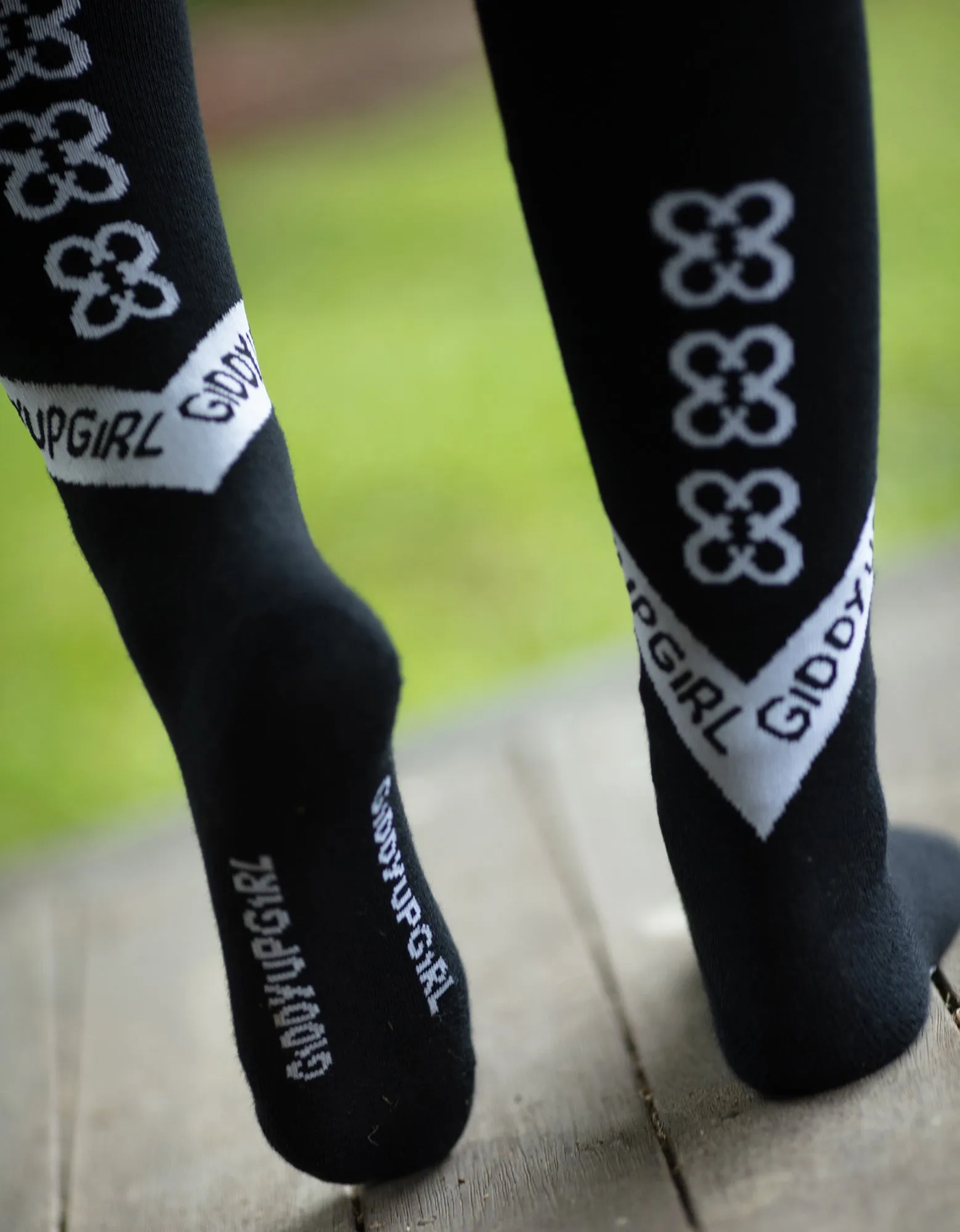 Crystal Black & White Socks