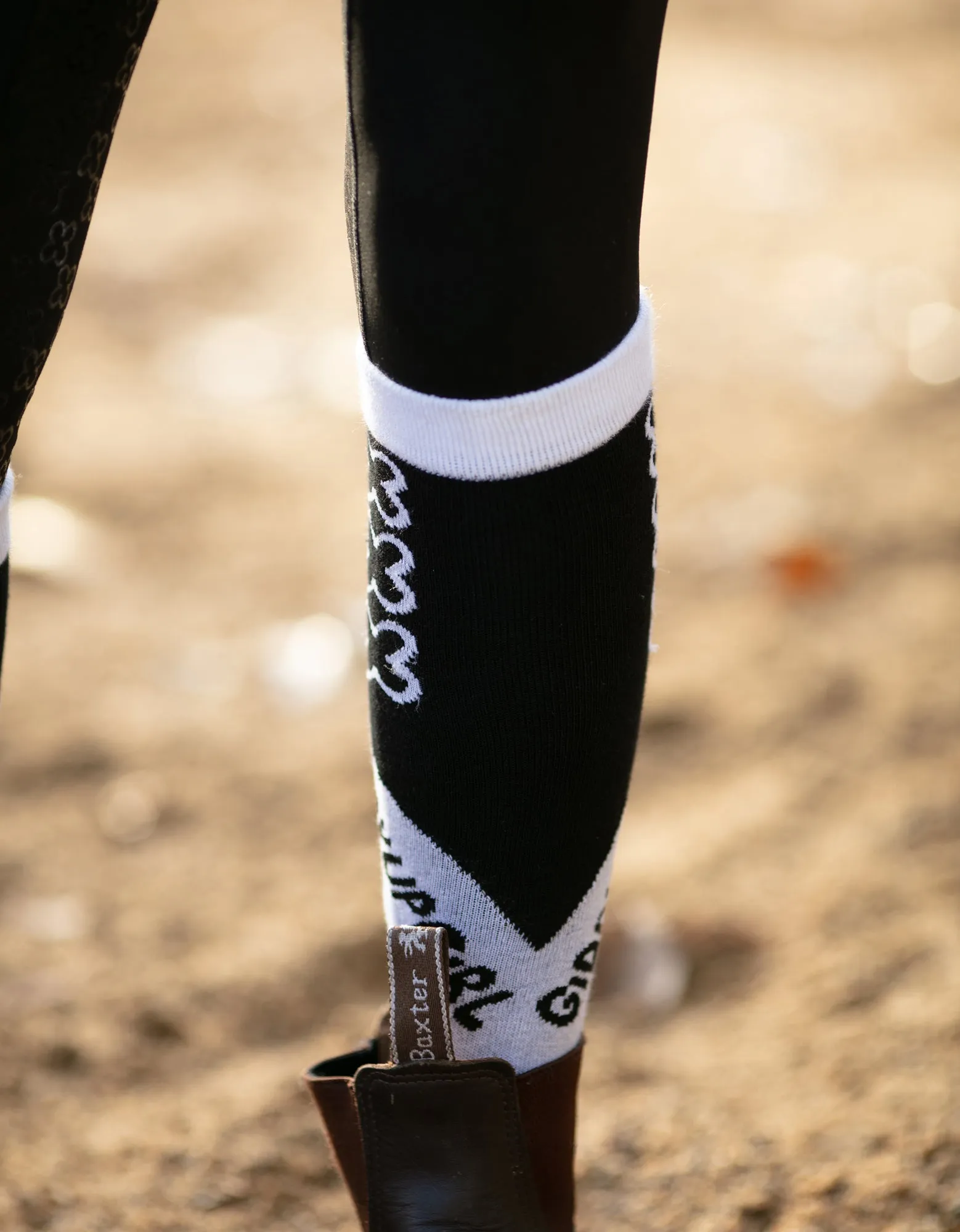 Crystal Black & White Socks
