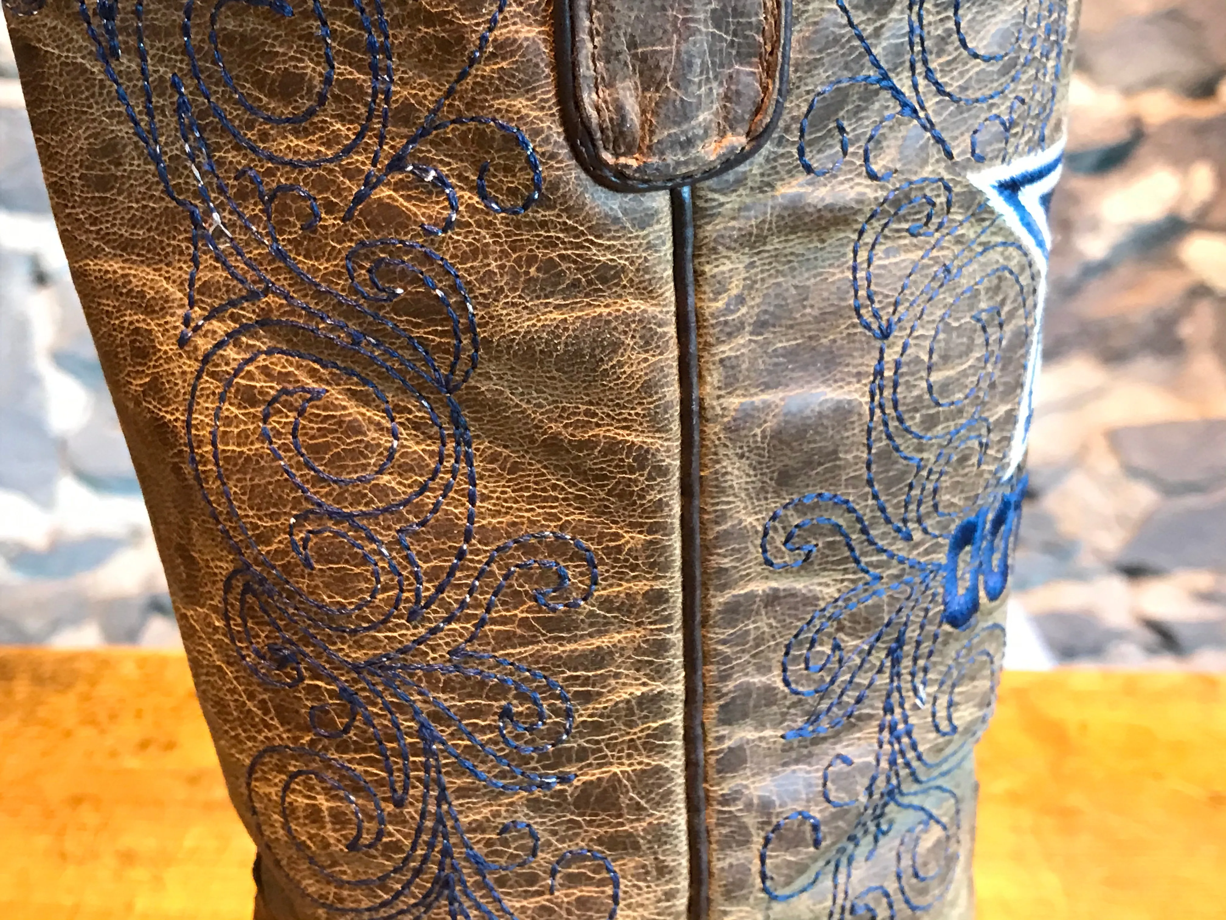 Dallas Cowboys NFL Vintage Flyover Cowboy Boot -Womens by Old Pro Leather Goods Co