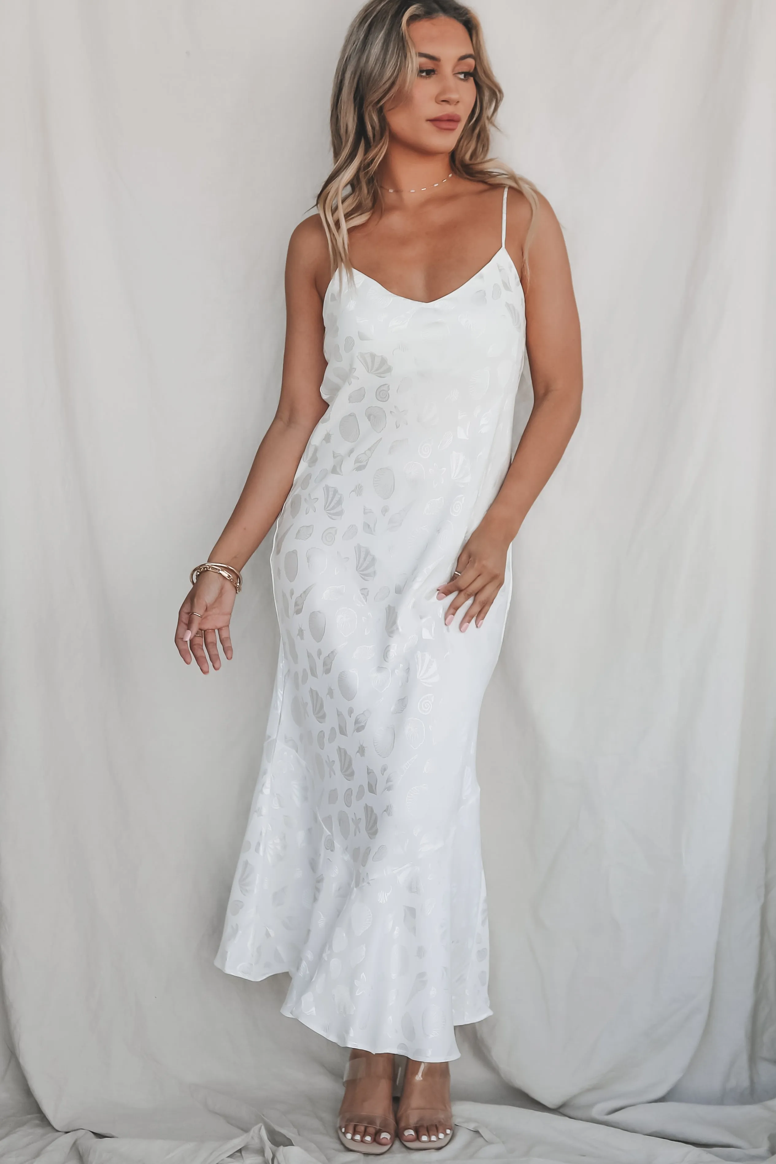 DEAL SHOW ME YOUR MUMU Uptown White Slip Dress