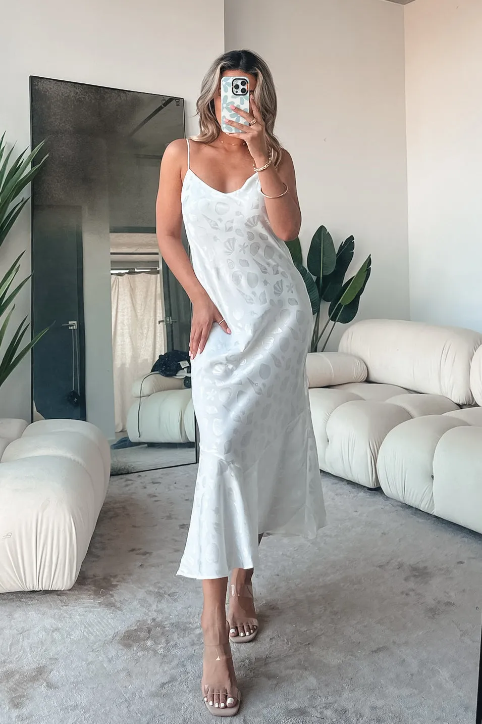 DEAL SHOW ME YOUR MUMU Uptown White Slip Dress