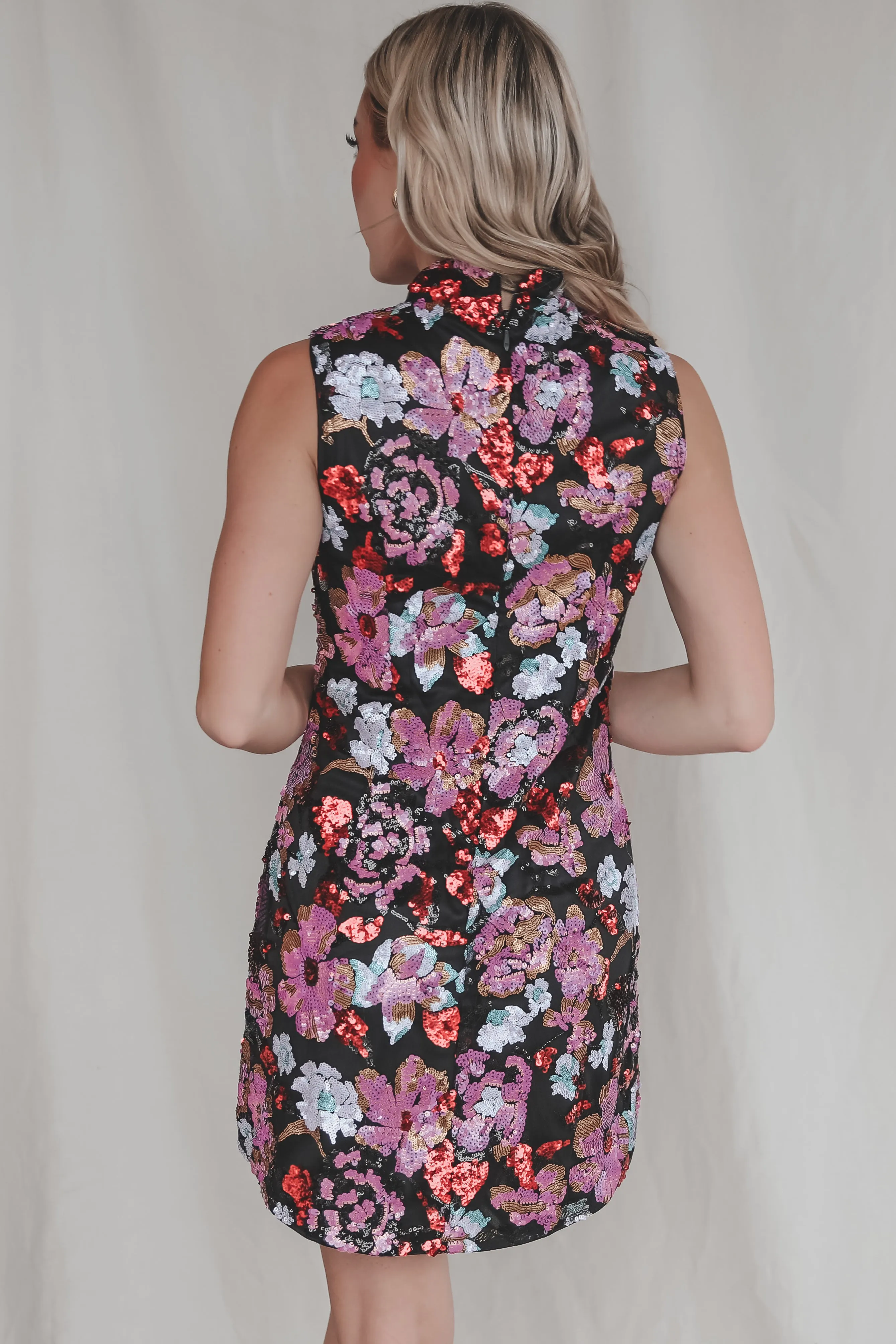DEAL Stand Out In A Crowd Multi Sequin Mini Dress