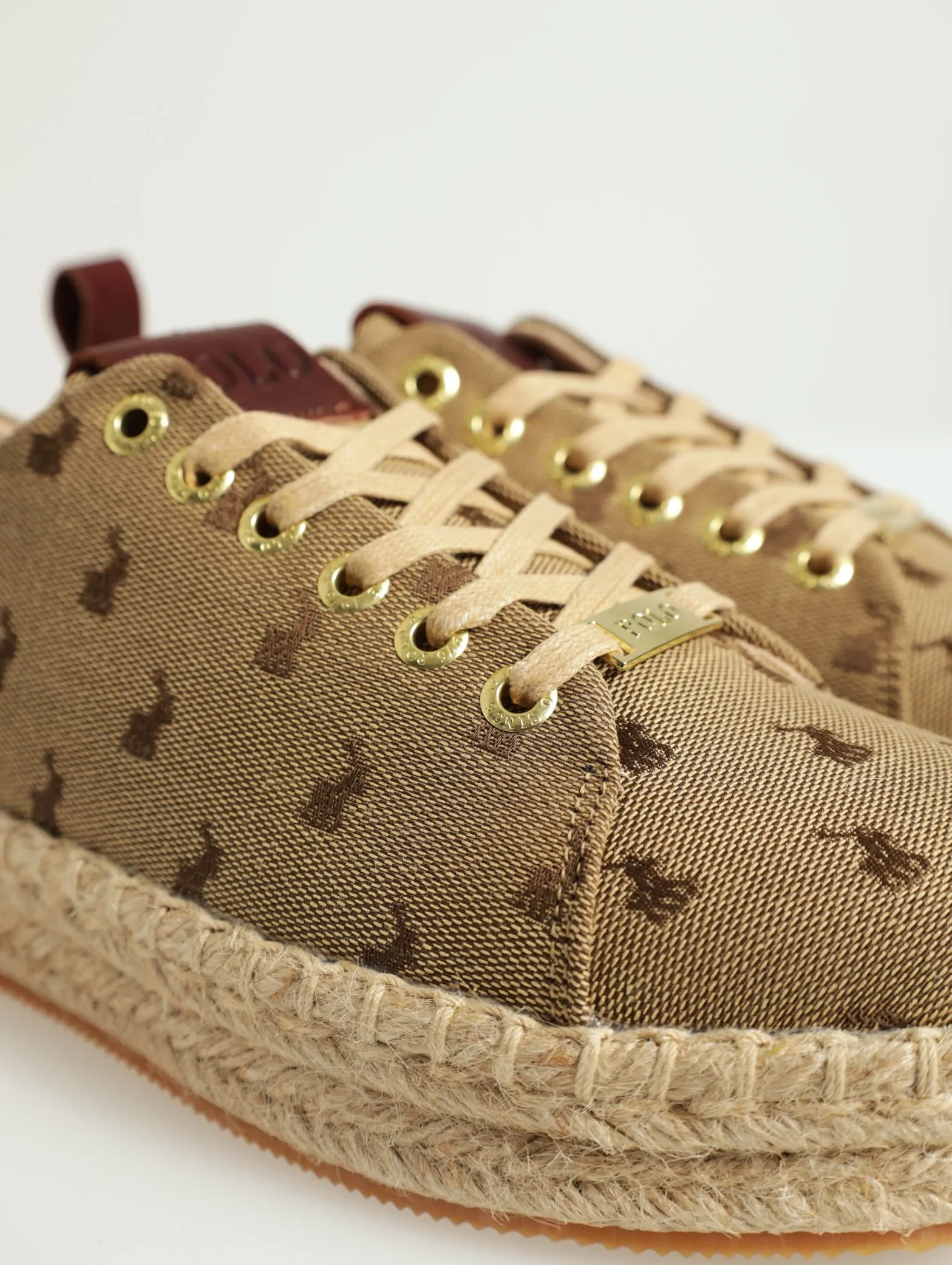 Espadrille Lace-Up Sneaker - Stone