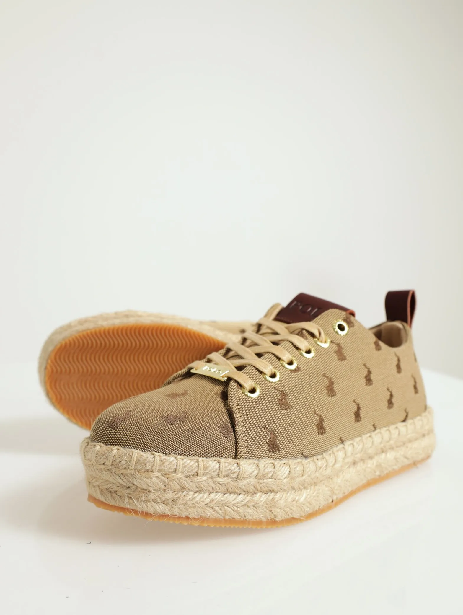 Espadrille Lace-Up Sneaker - Stone