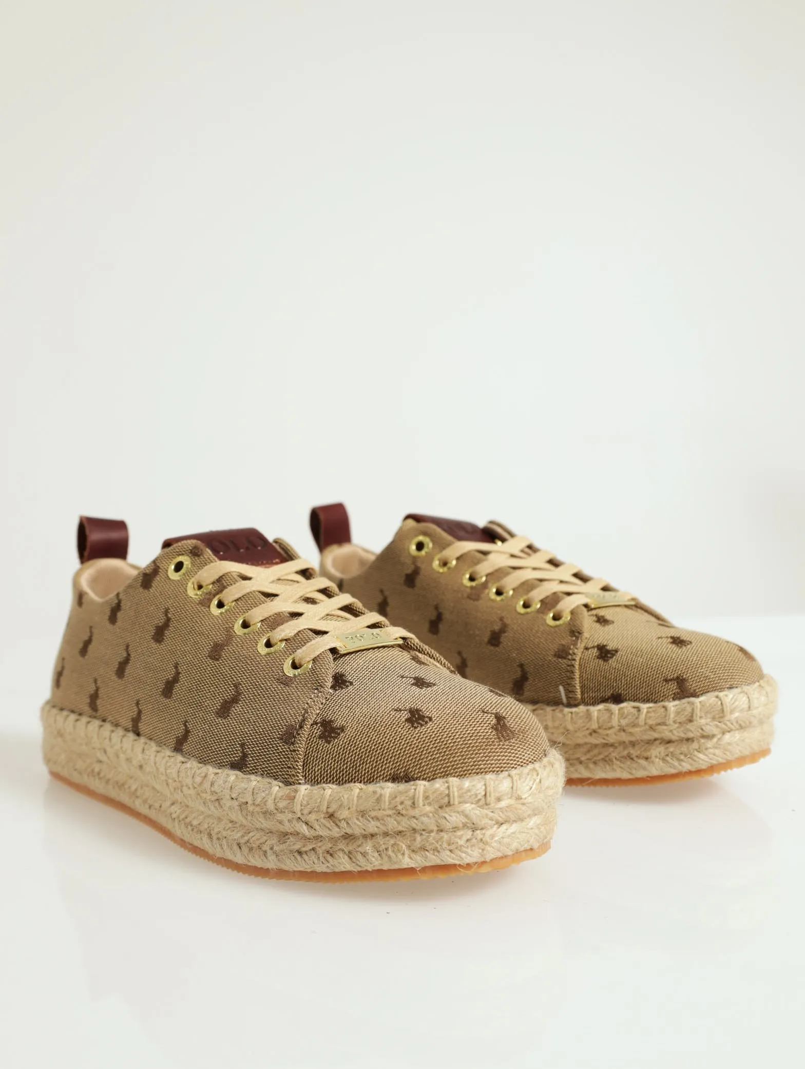 Espadrille Lace-Up Sneaker - Stone