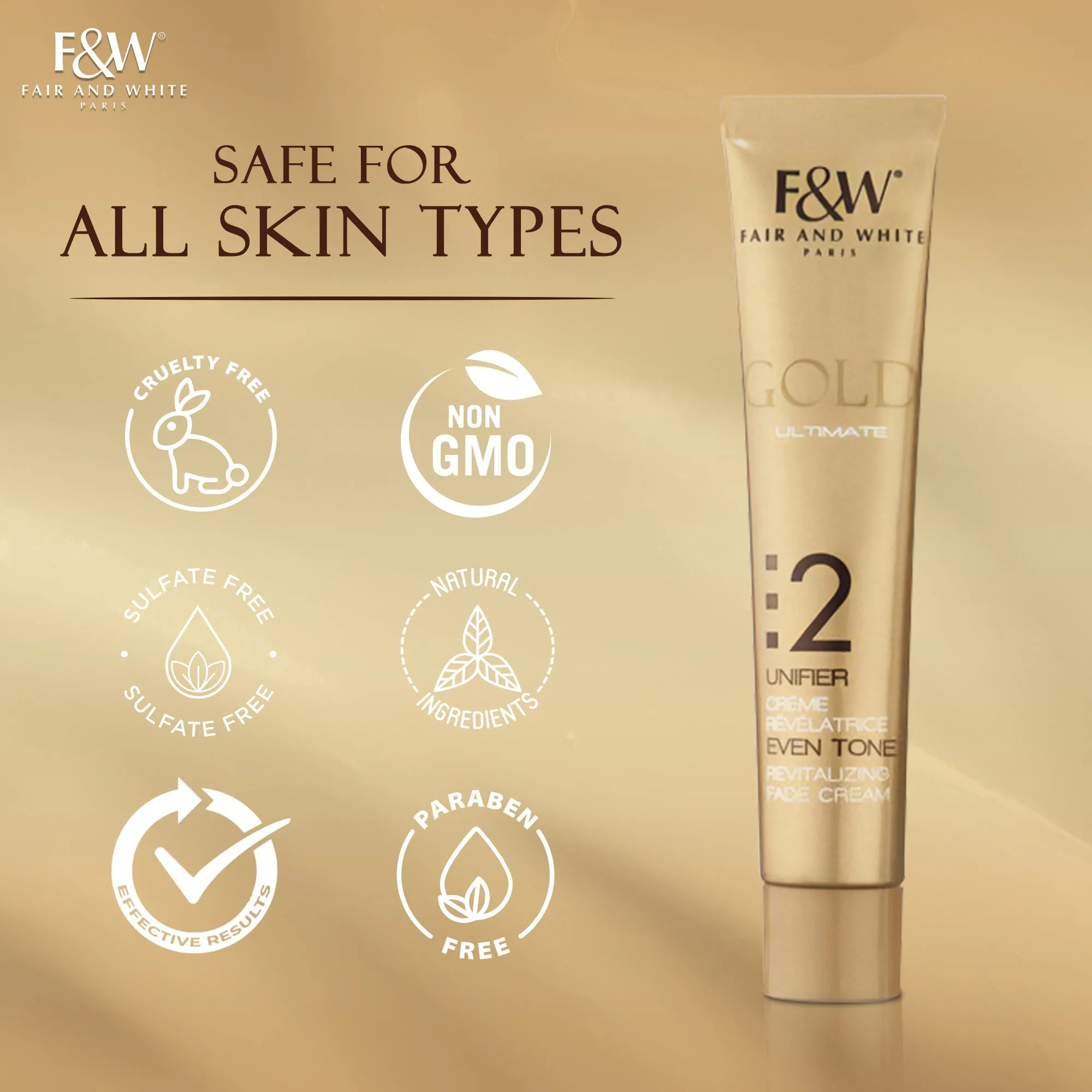Fair & White Gold Revitalizing Step 2 Fade Cream -Unifier - 50ml / 1.7 oz