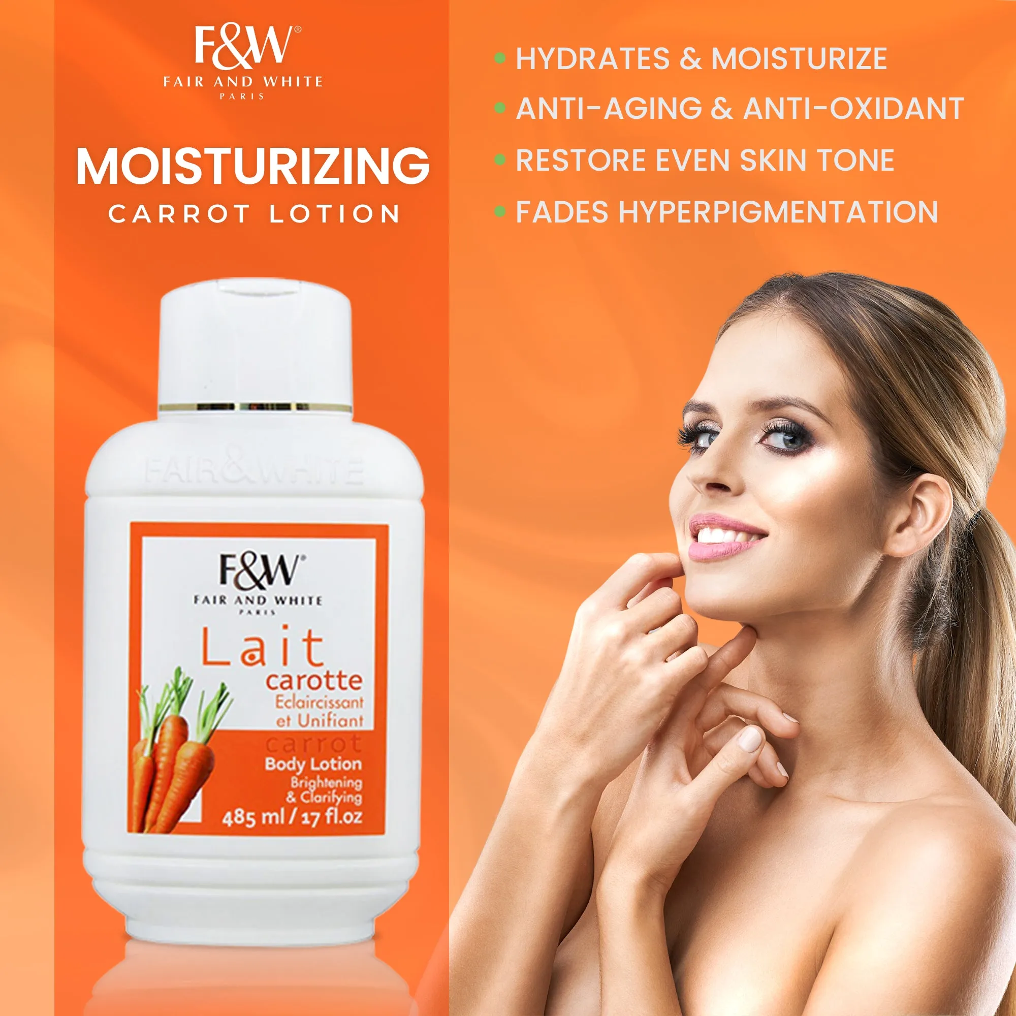 Fair & White Original Carrot Moisturizing Lotion