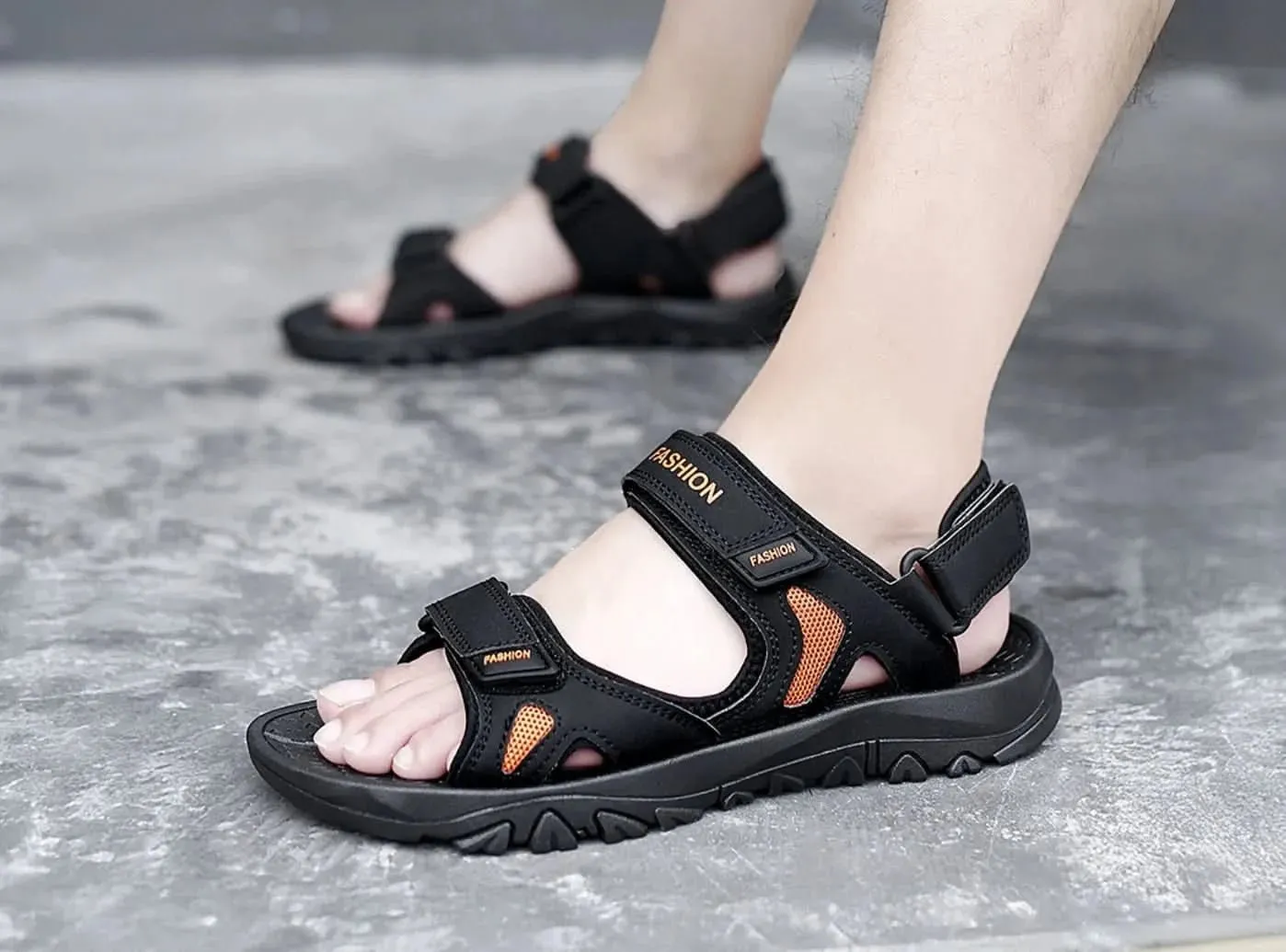 FitVille Men's Casual Beach Sandals