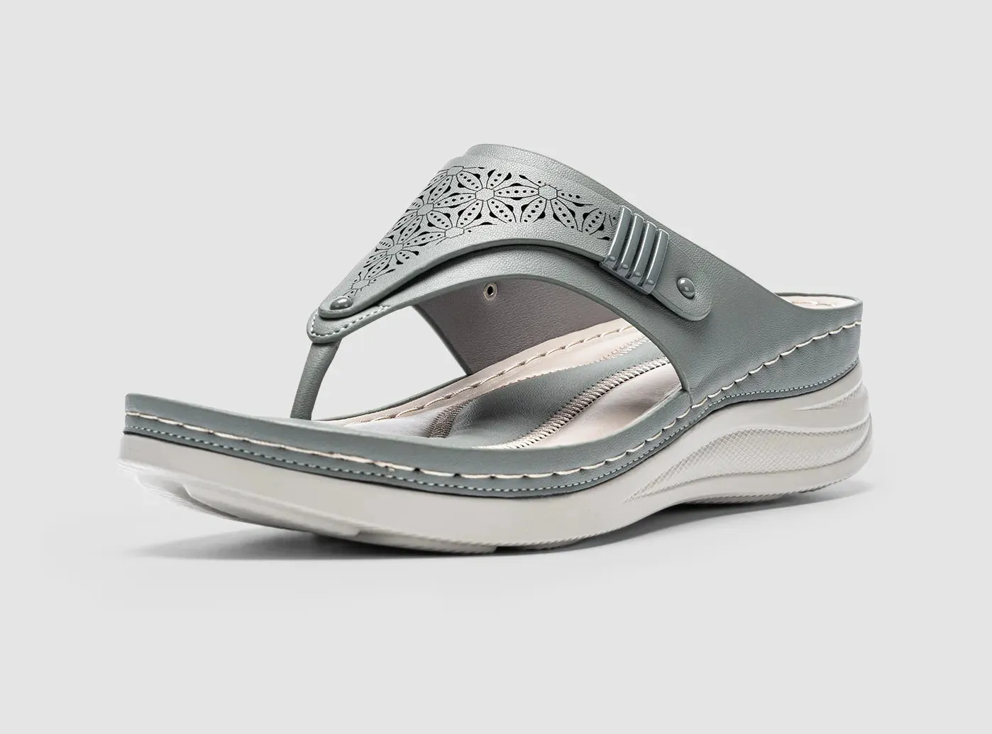 FitVille Women's Wedge Toe Sandals