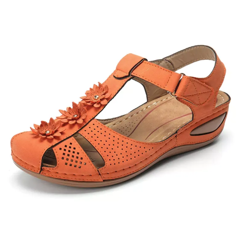 Flower Comfy Wedge Sandal