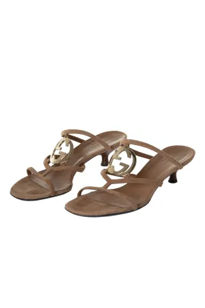 GG Suede Kitten Heels 37
