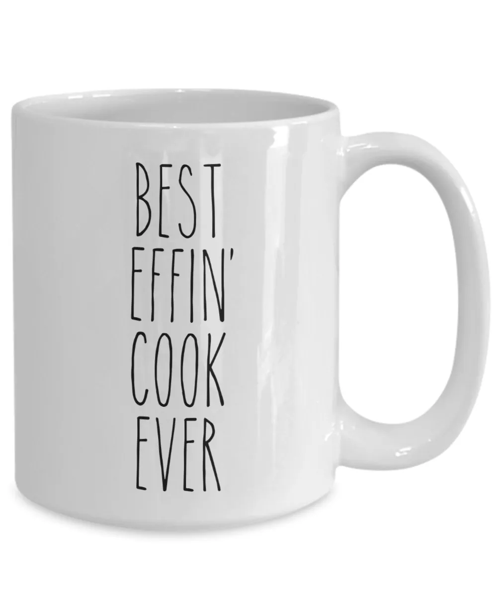 Gift For Cook2 Best Effin' Cook2 Ever Mug Coffee Cup Funny Coworker Gifts