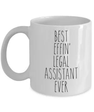 Gift For Legal Assistant Best Effin' Legal Assistant Ever Mug Coffee Cup Funny Coworker Gifts