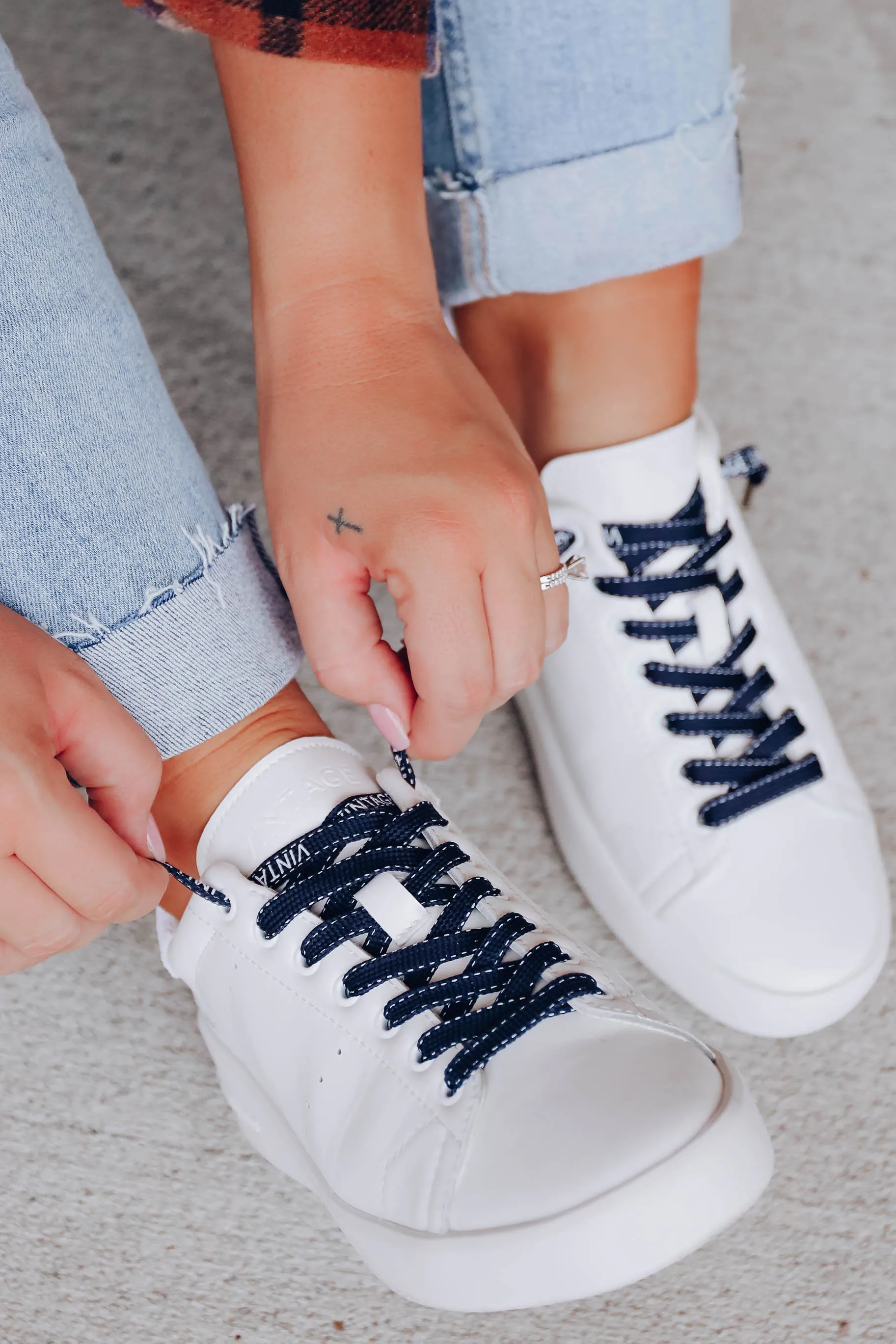 Grant Vintage Havana Sneaker - White