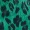 Green and Black Animal Print Ruched Sleeve Shirt