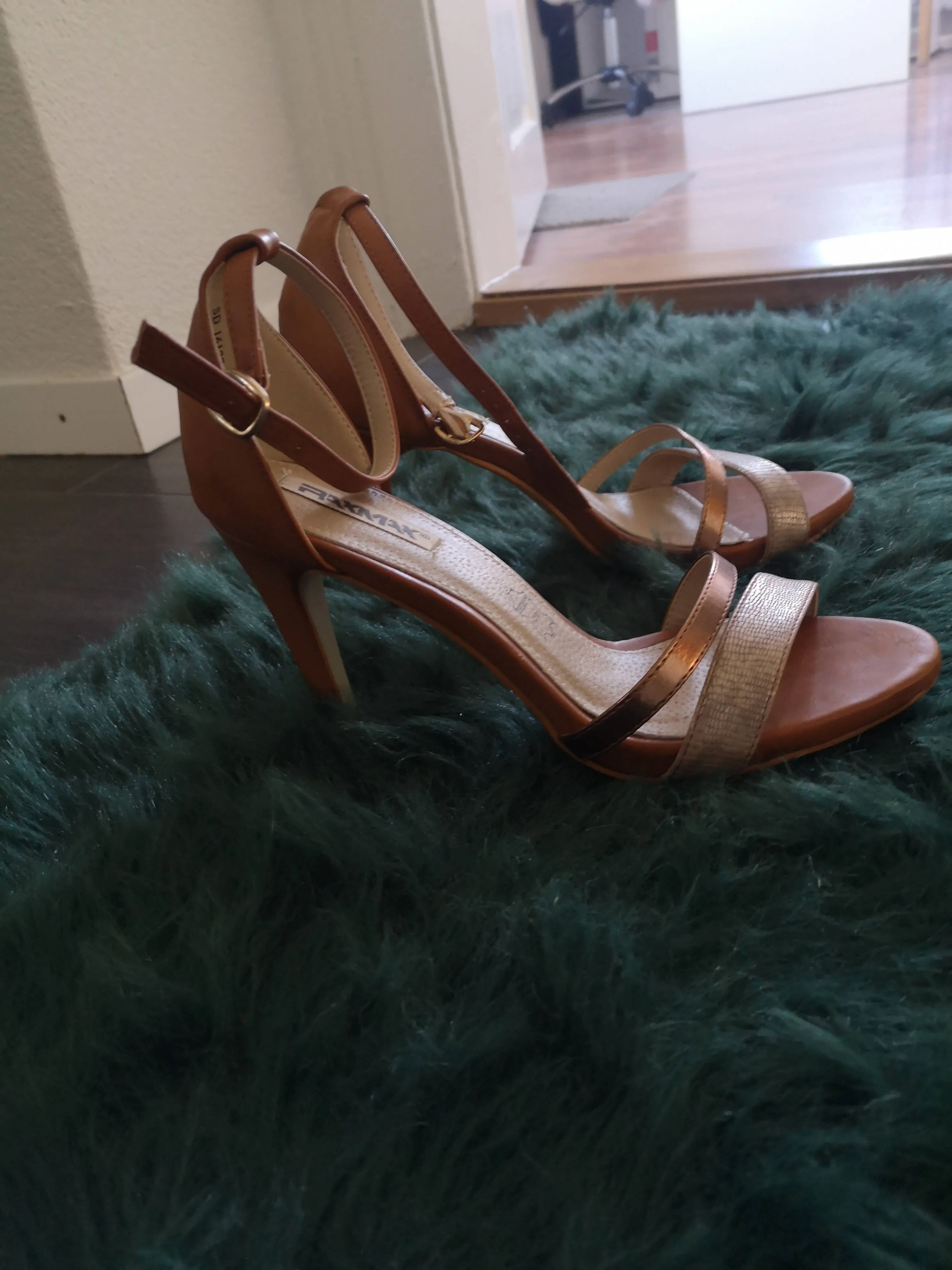 High Heel Sandalette brown