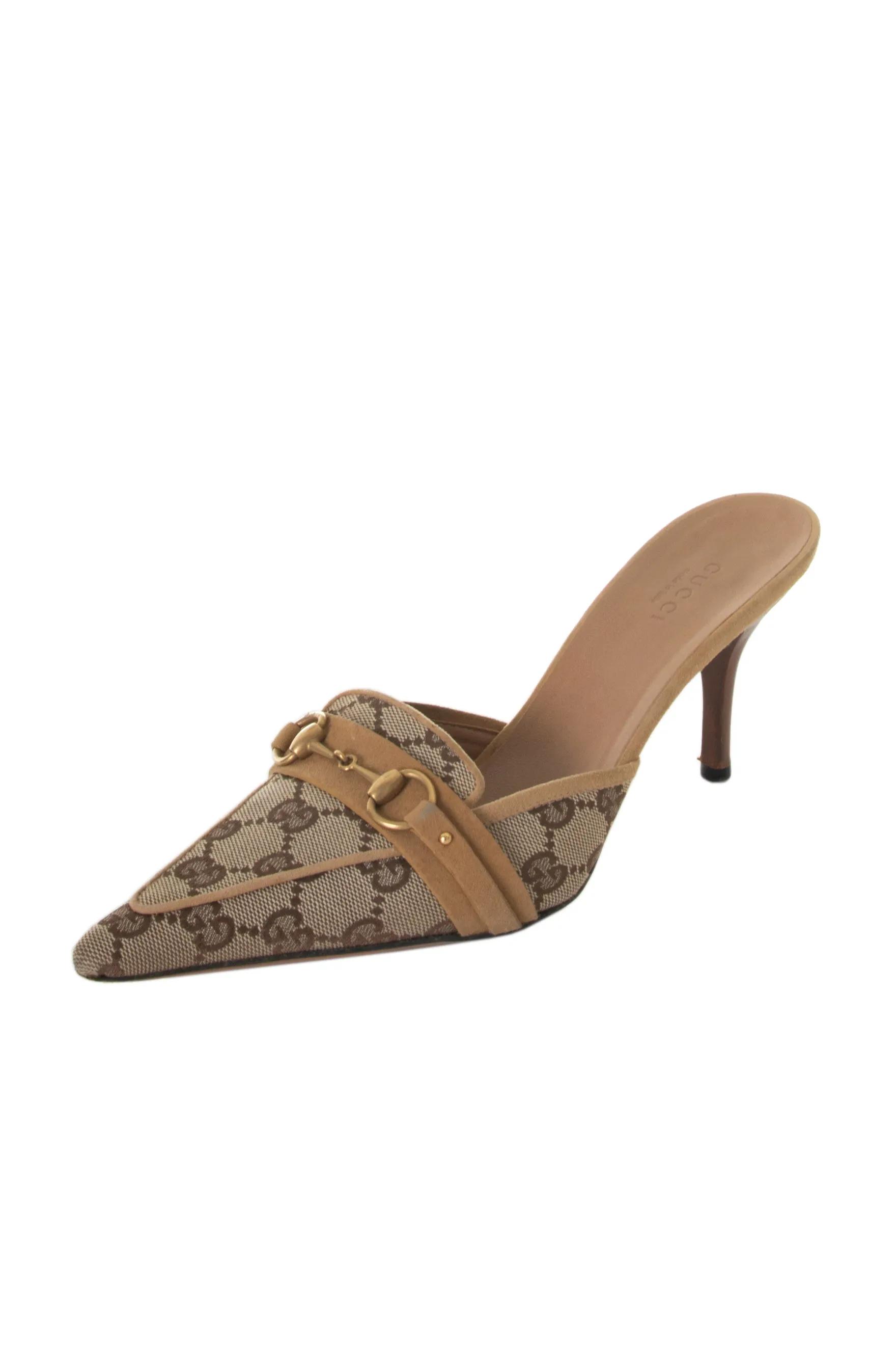 Horsebit Monogram Heels 37