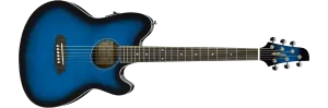 Ibanez TCY10ETBS Talman Acoustic Guitar, Transparent Blue Sunburst High Gloss