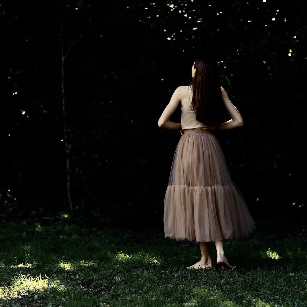 ines romantic tutu - latté tulle