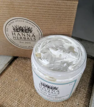 Jasmine Body Butter - 8 oz glass jar,  floral body butter, Christmas, dry skin relief, jasmine oil, winter skin relief, gift for her
