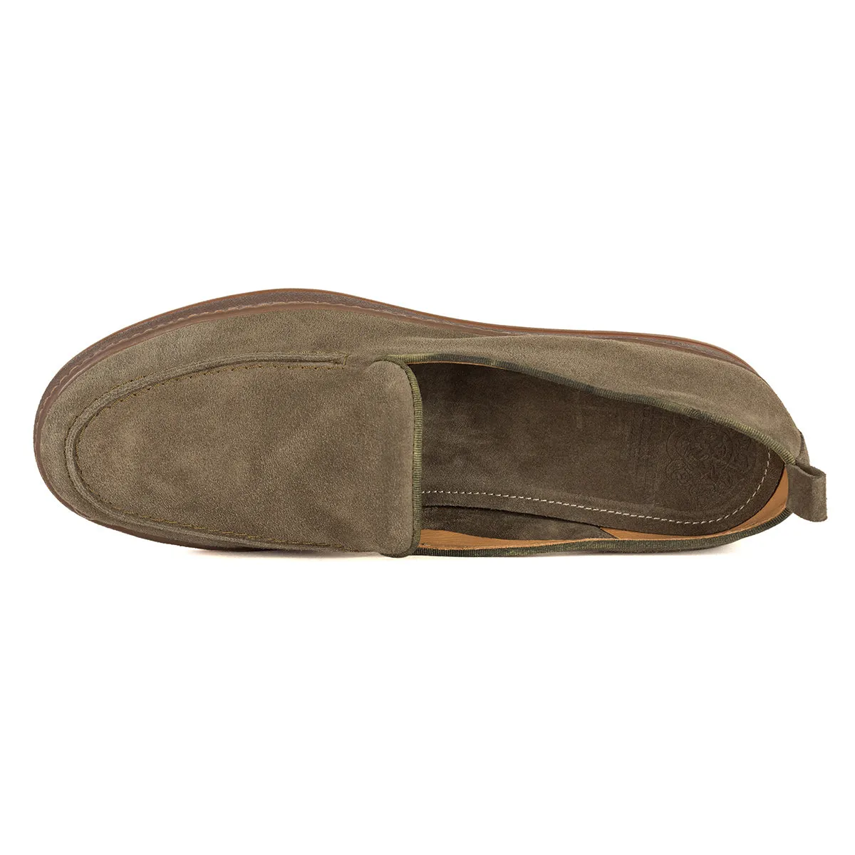 JASON 94020<br>Olive suede slip-ons