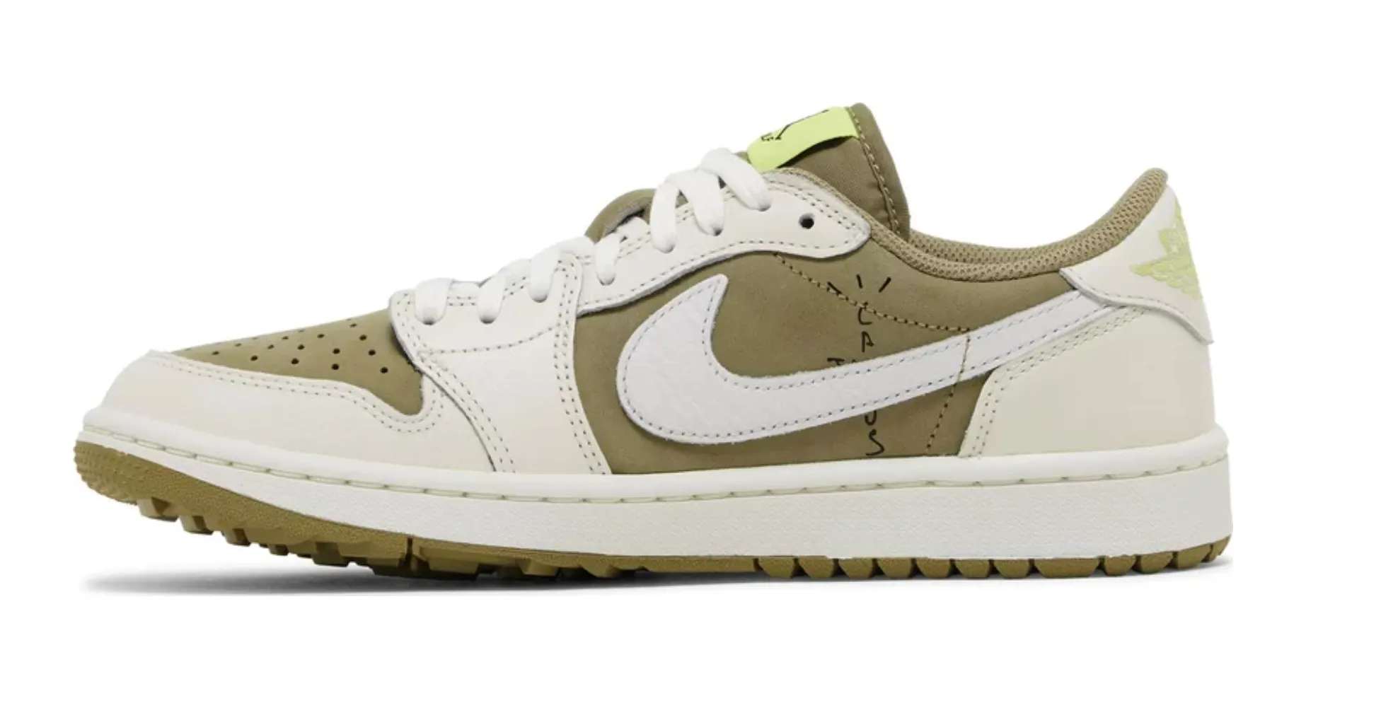 Jordan 1 Retro Low Golf Travis Scott Neutral Olive