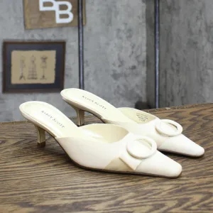 Karen Scott Womens Vintage Fabric Short Heels 1673ee63b9fc0e Off White 5.5M
