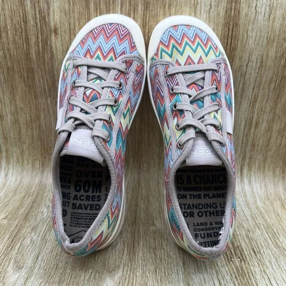 Keen Elsa Lite Women's Size 9 Chevron Plaza Taupe Low Shoes Sneakers