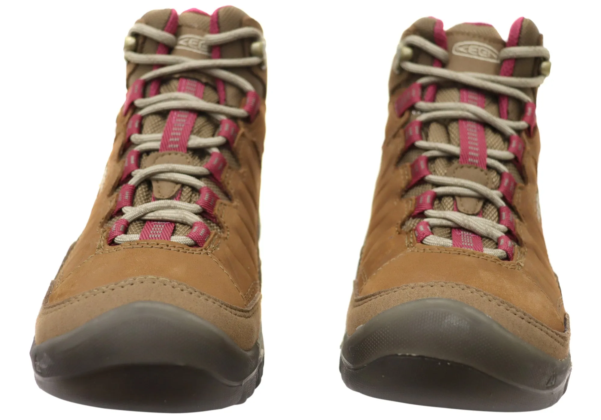 Keen Womens Lace Up Comfortable Targhee IV Mid Waterproof Hiking Boots