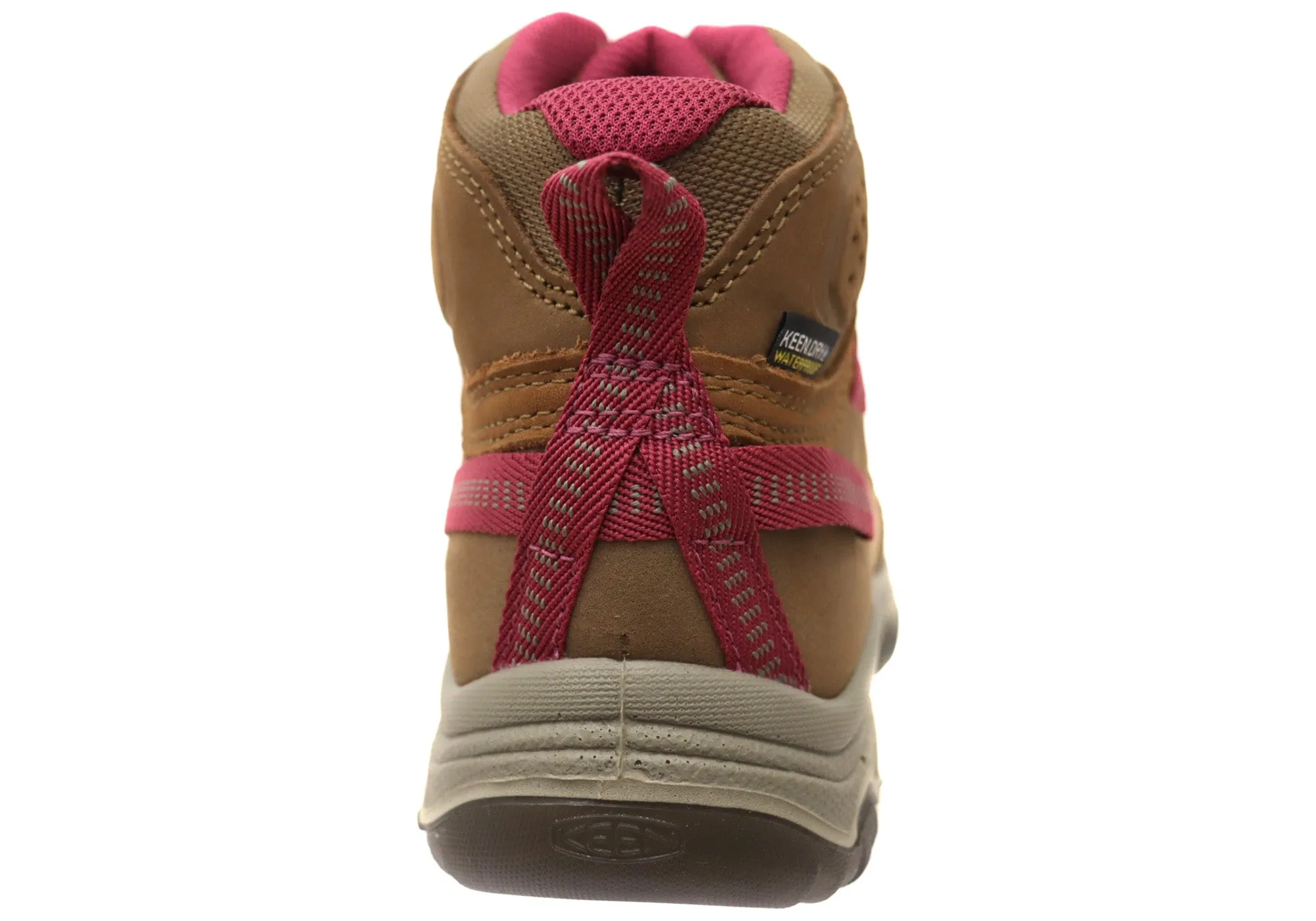 Keen Womens Lace Up Comfortable Targhee IV Mid Waterproof Hiking Boots