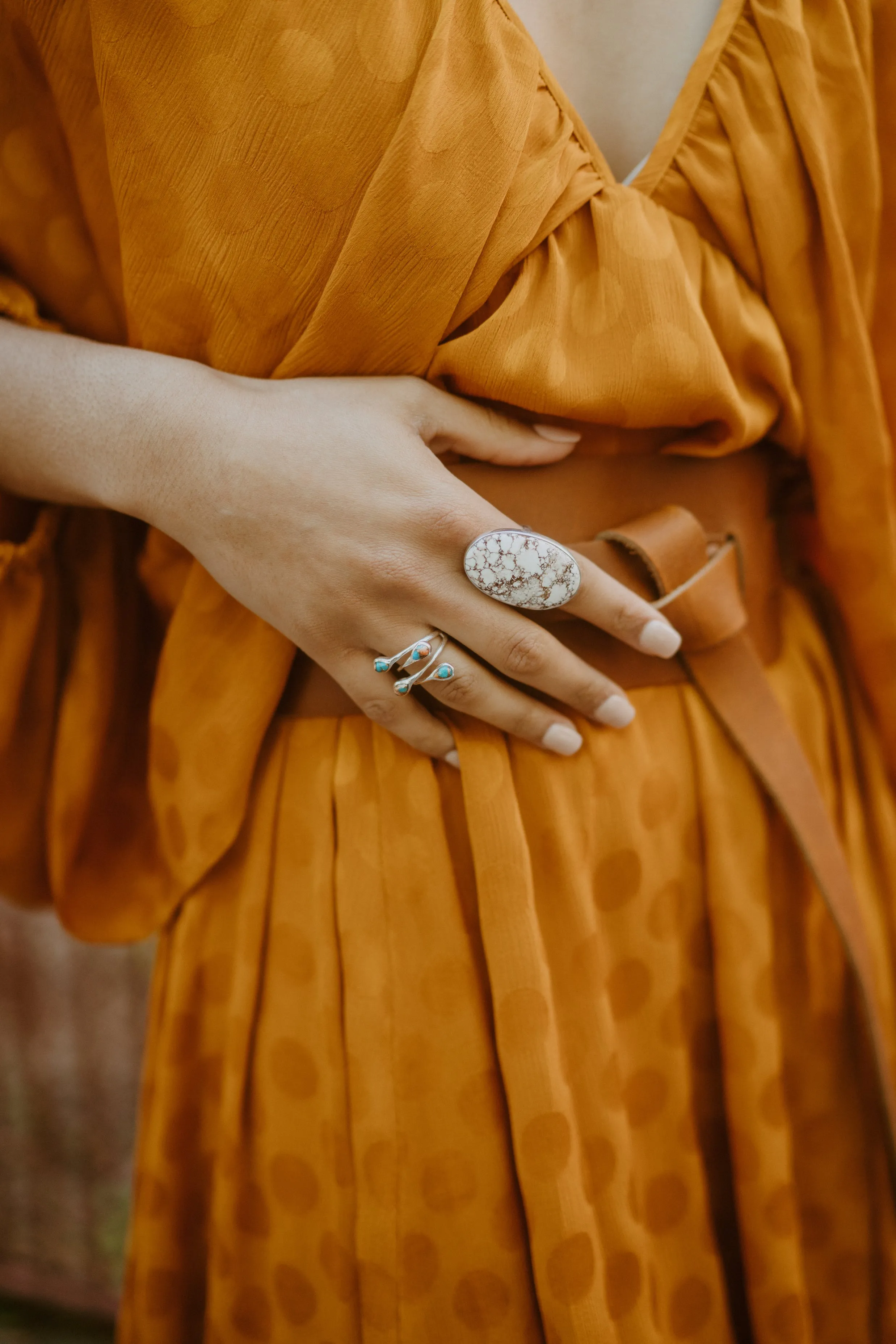Kennedy Ring | White Horse Jasper