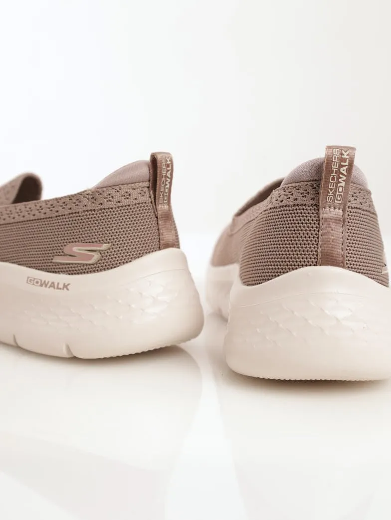 Ladies Go Walk Flex Sneaker - Taupe