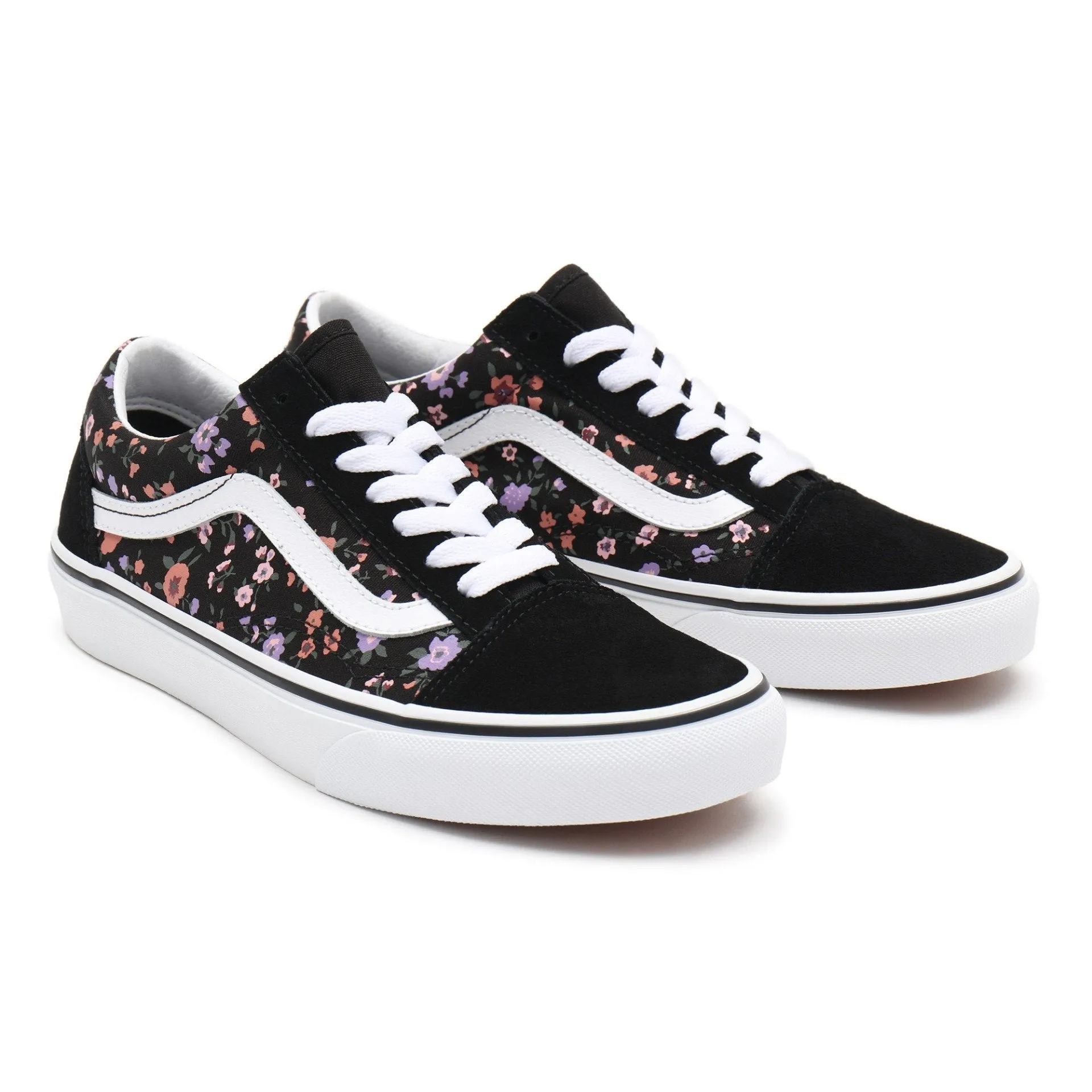 Ladies Old Skool Covered Disty Sneaker - Black
