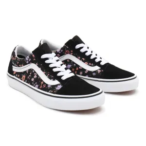 Ladies Old Skool Covered Disty Sneaker - Black