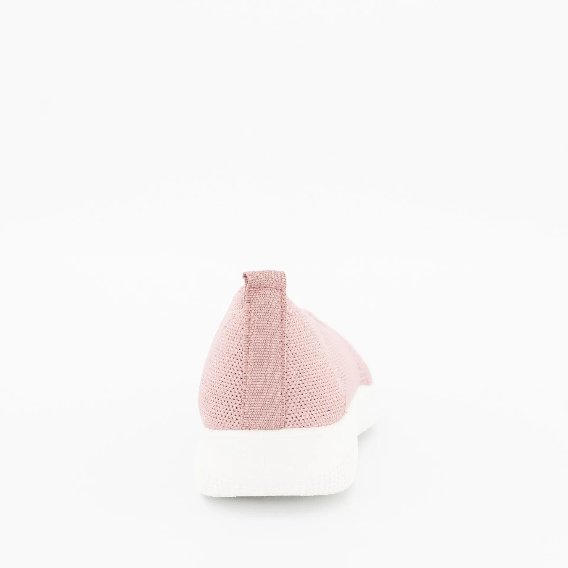 Ladies Slip-On Flyknit Sneaker - Pink