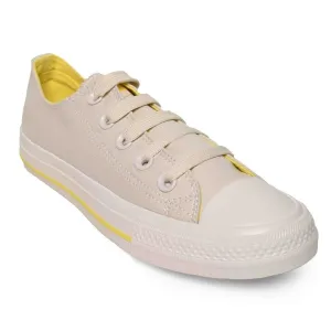 Ladies Viper Canvas Sneaker - Bone