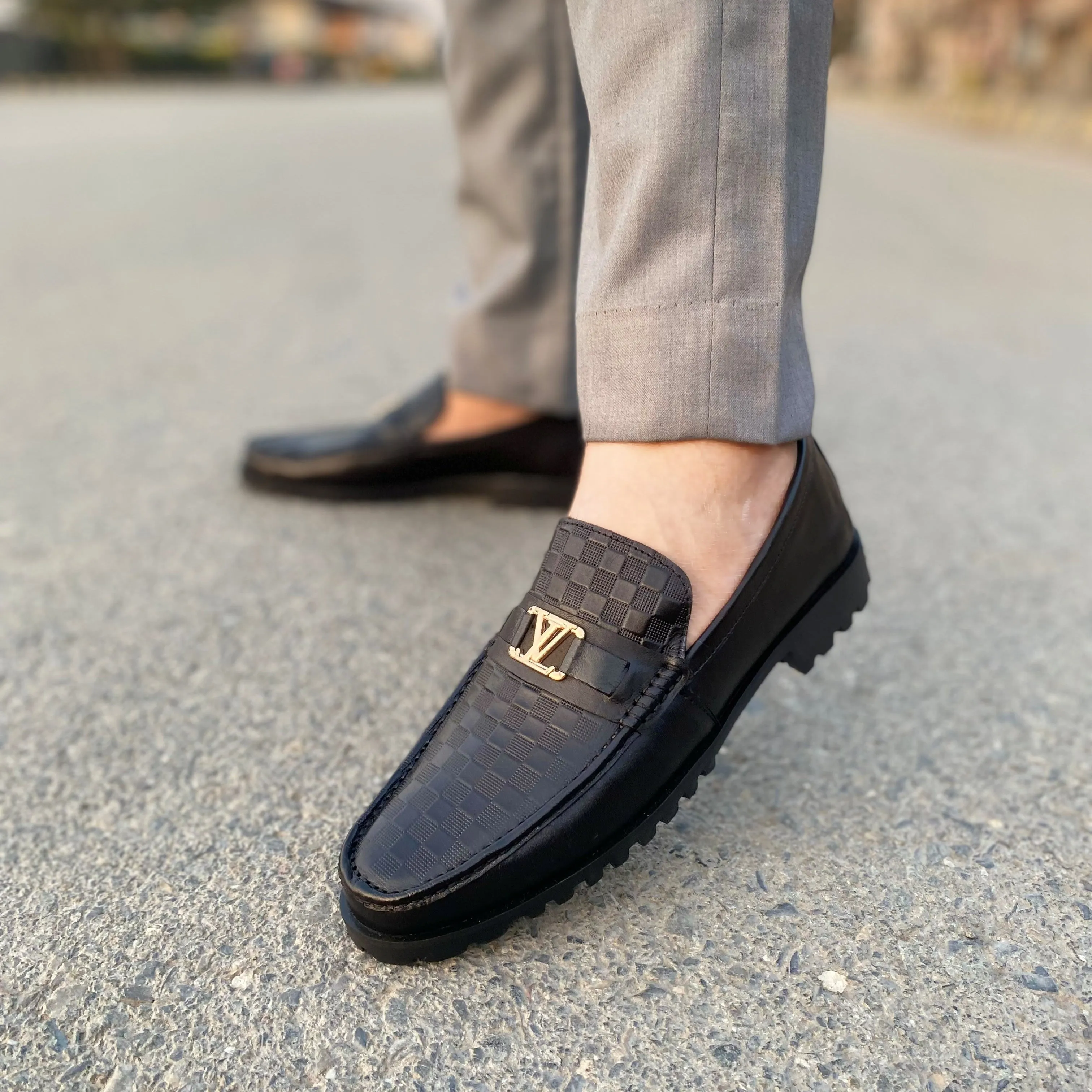 LS Pure Leather Handmade RANDAR CHUNKY LOAFERS LS-111
