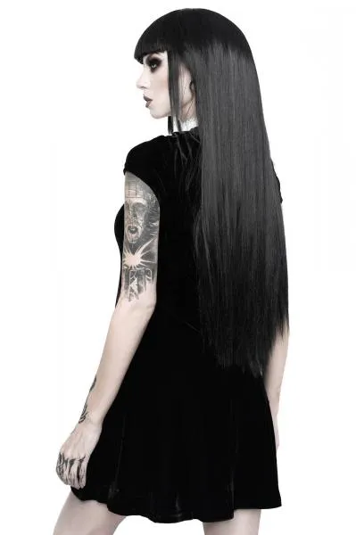 Madison Skater Dress - Black/White -