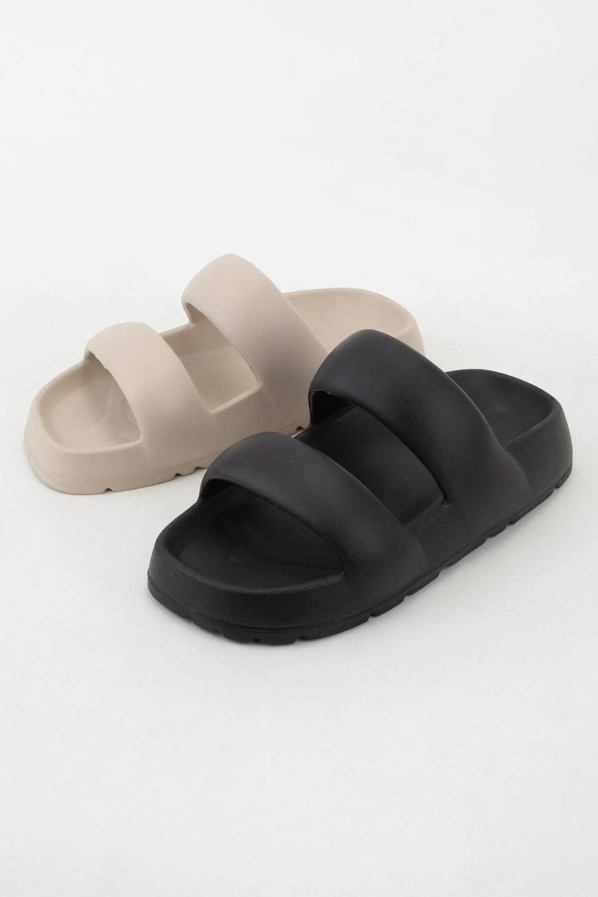 MADLO LIGHTWEIGHT EVA SLIDE SANDAL WITH SOLID DOUBLE STRAP